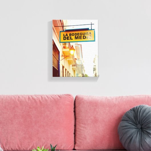 Cuban Photo of Old Havana Habana | Bodegita |  Canvas Afdruk (Insitu (Woonkamer))