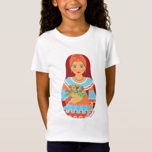 Cuban Sienna Matryoshka Girls' T-shirt