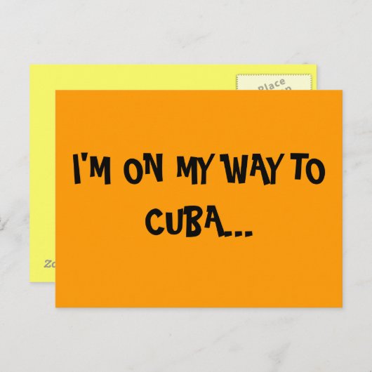 CUBAN VIBES BRIEFKAART (Voorkant / Achterkant)