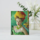 Cubana Verde Amarillo Briefkaart (Staand voorkant)