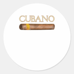 Cubano Cuban Cigar T-shirt Gift for Men cig Ronde Sticker