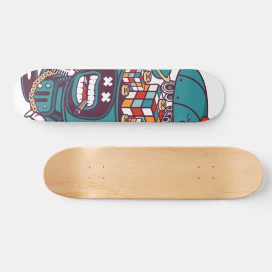 Cube Bot Skateboard (Horizontaal)