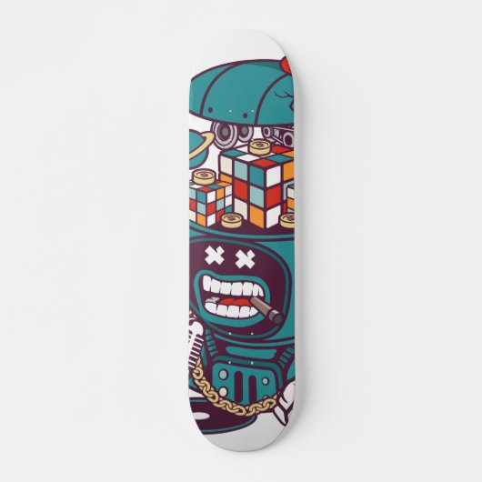 Cube Bot Skateboard (Voorkant)