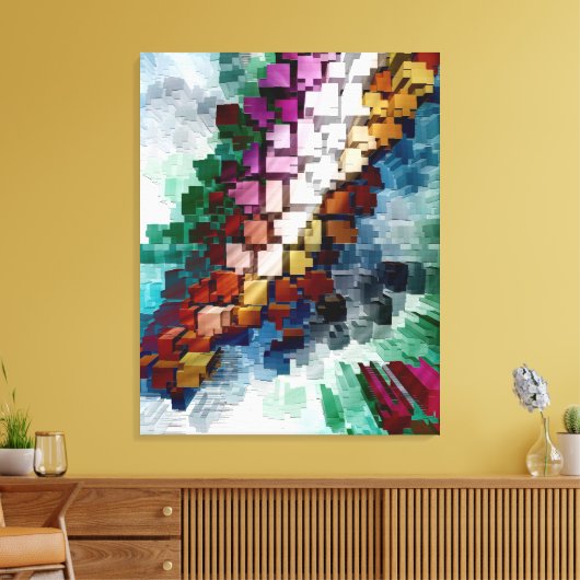 Cube Centric Canvas Afdruk (Insitu (Woonkamer))