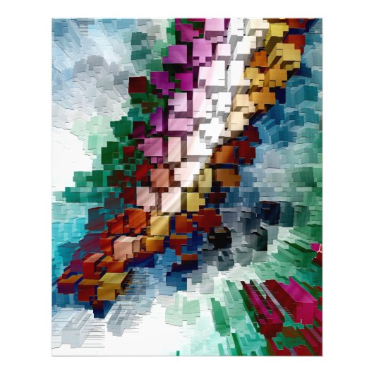 Cube Centric Foto Afdruk (Voorkant)