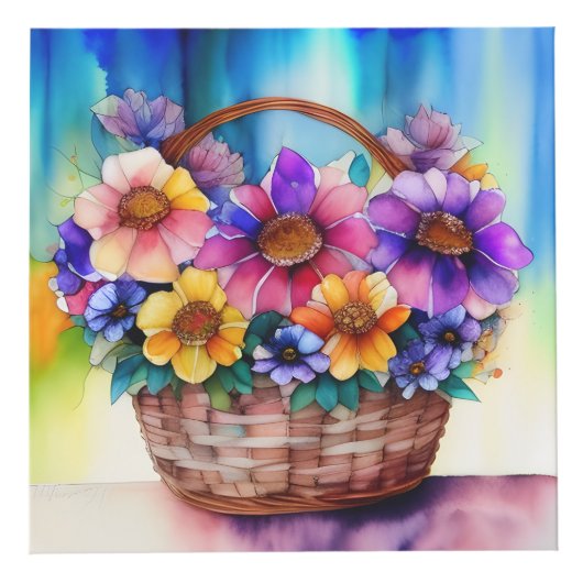 Cube d'art floral (Devant)