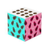 Cube de conception photo de Noël Pinecones (Angle arrière)