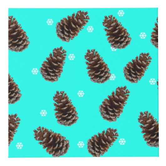 Cube de conception photo de Noël Pinecones (Devant)