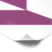 Cube Déco géométrique violet chaud (Coin)