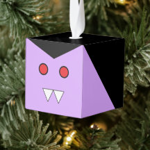 Cube en bois de vampire ornement d'Halloween