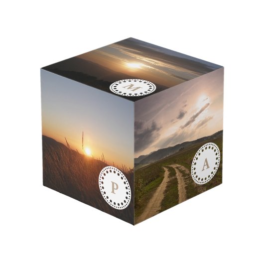 Cube en photo de Personalizable (Angle devant)