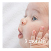 Cube en photo d'étapes importantes de bébé (Droite)