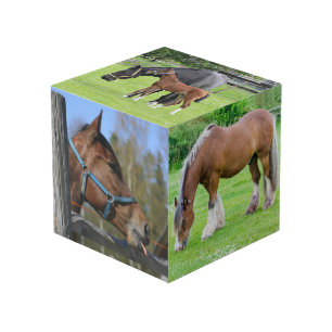 Cube fait sur commande en photo de l'amant de