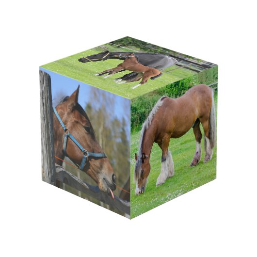 Cube fait sur commande en photo de l'amant de (Angle devant)