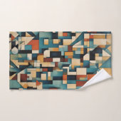 Cube géométrique, abstrait, couleur design. (Serviette à main)