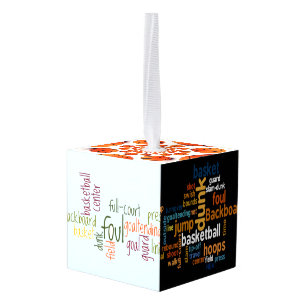 Cube Ornament Basketball het spel van Champions