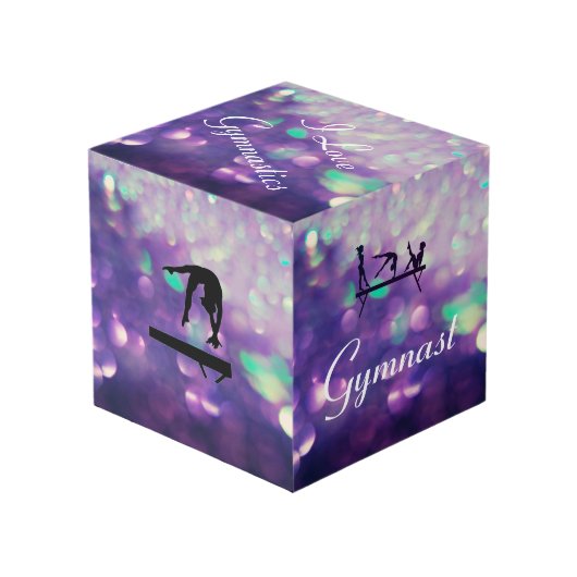 Cube Personnalisé Purple Gymnastique Filles (Angle devant)