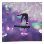 Cube Personnalisé Purple Gymnastique Filles (Devant)