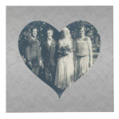 Cube Photo 16e anniversaire de Mariage Cadres cardiaques arge (Devant)