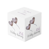 Cube Photo 30e anniversaire de la mariage perle ballons cardi (Angle arrière)