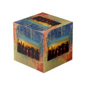 Cube Photo 3 couleurs de peinture (Angle arrière)