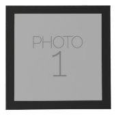 Cube Photo 5 Collage photo avec bordure noire solide (Devant)