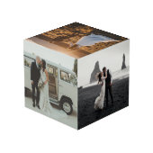 Cube Photo 6 Photo Mariage Collage Newlyweds Keepsaké (Angle arrière)
