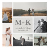 Cube Photo 6 Photo Mariage Collage Newlyweds Keepsaké (Devant)