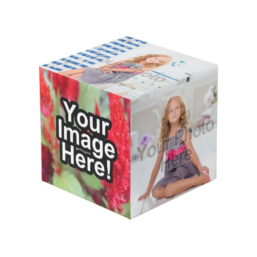 Cube Photo Accessoire de bureau photo personnalisé moderne (Angle devant)