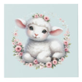 Cube Photo Agneau mignon avec la couronne florale (Droite)