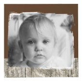 Cube Photo Ajouter 4 images famille rustique gris brun photo (Devant)