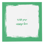 Cube Photo Ajouter 4 images personnaliser mots vert blanc pho (Devant)