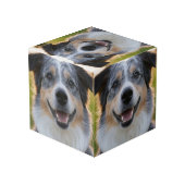Cube Photo Ajouter une photo de l'animal Personnaliser (Angle arrière)
