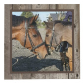 Cube Photo Amateur de chevaux avec photos et citations rustiq (Devant)