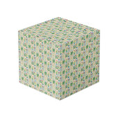 Cube Photo amour cactus - aquarelle (Angle arrière)