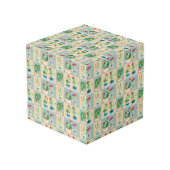 Cube Photo amour cactus - aquarelle (Angle arrière)