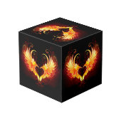 Cube Photo Angel Fire Heart with Wings (Angle arrière)