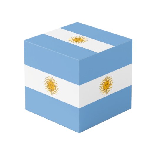 Cube Photo Argentina flag (Angle devant)