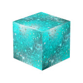 Cube Photo Arrière - plan à huile Turquoise de la menthe (Angle arrière)