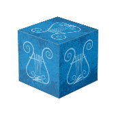 Cube Photo Arrière - plan Blue Lyre (Angle arrière)