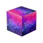 Cube Photo Arrière - plan rose brillant (Angle arrière)