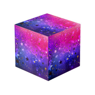 Cube Photo Arrière - plan rose brillant