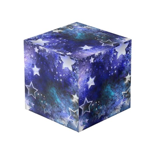 Cube Photo Arrière - plan spatial avec étoiles (Angle arrière)