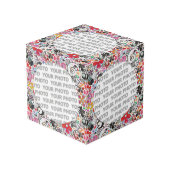 Cube Photo Arrondi en Carré Puissance de fleur de cadre 2 + v (Angle devant)