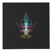 Cube photo avec motifs abstraits colorés (Devant)