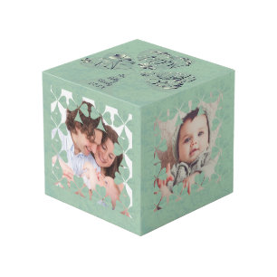 Cube Photo "Ayez une joyeuse St. Patrick's Day" Shamrock Fram