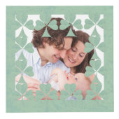 Cube Photo "Ayez une joyeuse St. Patrick's Day" Shamrock Fram (Devant)