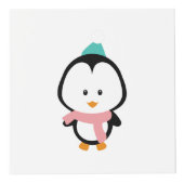 Cube Photo Bande dessinée mignonne de pingouin (Devant)