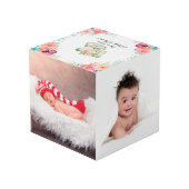 Cube Photo Bébé adorable Eléphant Baby shower Photos (Angle arrière)