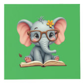 Cube Photo Bébé éléphant sage (Droite)